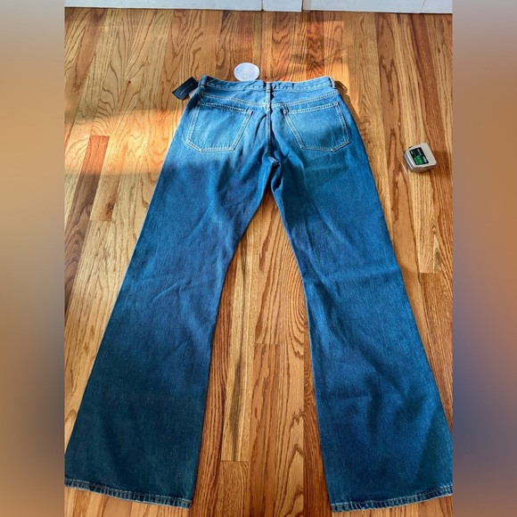 Chloe Pinatubo Premium Denim Wide Leg Jeans. Classic Blue W32 L29 -made in Italy - Picture 7 of 10